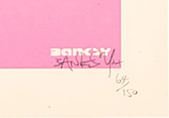 Banksy - Bomb Hugger - Sign Banksy - Bomb Hugger - Sign