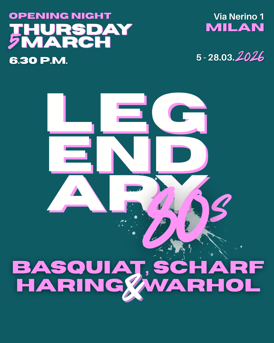 LEGENDARY 80S: Basquiat, Scharf, Haring & Warhol