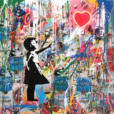 Mr. Brainwash, Ballon Girl - Neon Mr. Brainwash, Ballon Girl - Neon