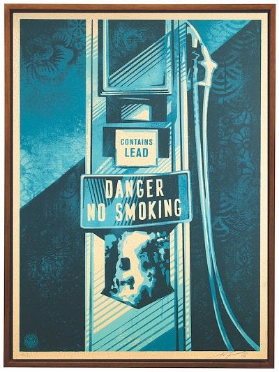 Danger no Smoking - Serigrafia di Obey Danger no Smoking - Serigrafia di Obey