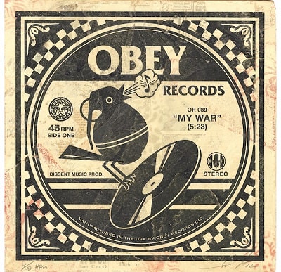 Opera di Obey 'My War' - Cover Abum Opera di Obey 'My War' - Cover Abum