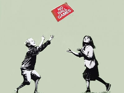 Artista in cui Investire 2020 - Banksy - Opera no Ball Games Artista in cui Investire 2020 - Banksy - Opera no Ball Games