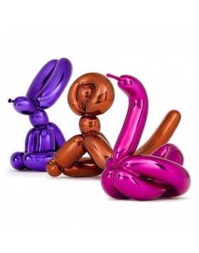Jeff Koons - Balloon Animal - Swan, Monkey, Rabbit Set Jeff Koons - Balloon Animal - Swan, Monkey, Rabbit Set