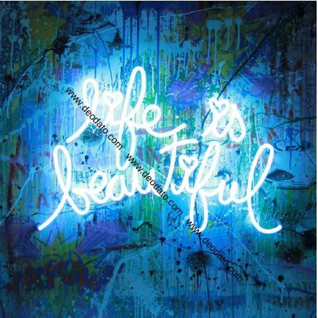 Mr Brainwash - Life is Beautiful - Neon - Neo Pop Mr Brainwash - Life is Beautiful - Neon - Neo Pop