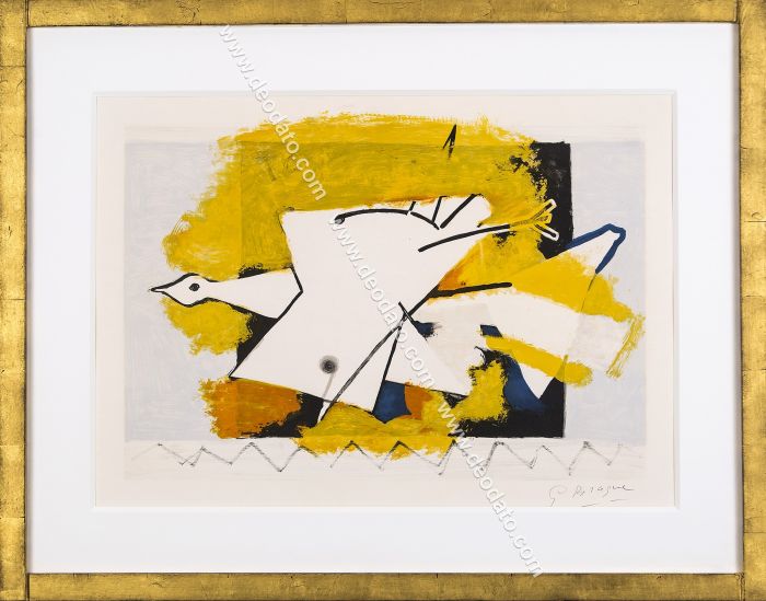 Yellow Bird - Georges Braque - Cubist Paintings Yellow Bird - Georges Braque - Cubist Paintings